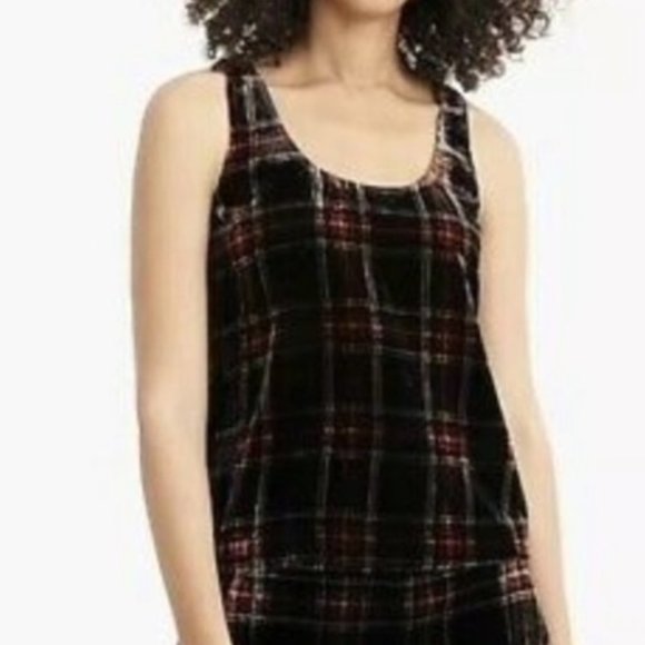 J. Crew Velvet Tank Top 4 - Picture 2 of 11